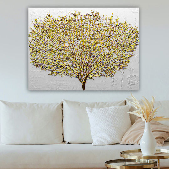 Megapap Golden Tree Πίνακας σε Καμβά 100x70cm
