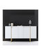 Μπουφές Luxe White - Gold 160x35x80cm
