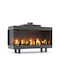Thermogatz Gas Fireplace Insert with Left Corner Window 7.8kW