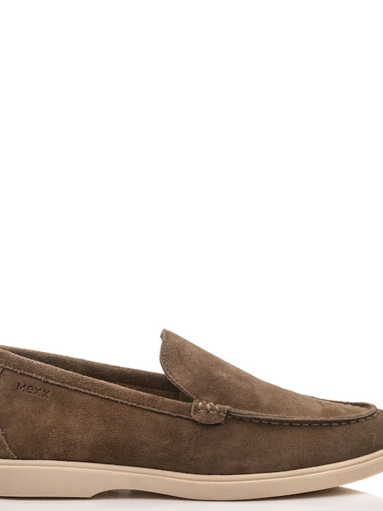 Mexx Suede Ανδρικά Loafers σε Μπεζ Χρώμα