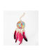 Synchronia Decorative Dreamcatcher Handmade Fuchsia made of Fabric 20x20cm