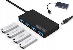 USB 3.0 Hub 4 Θυρών με σύνδεση USB-A και Εξωτερική Παροχή Ρεύματος (Δεν περιλαμβάνεται το Τροφοδοτικό) USB 3.0 Hub 4 Θυρών με σύνδεση USB-A και Εξωτερική Παροχή Ρεύματος (Δεν περιλαμβάνεται το Τροφοδοτικό)