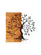 Megapap 3D Gemischte Kunst Schwarzes aus Holz 58x3x58cm