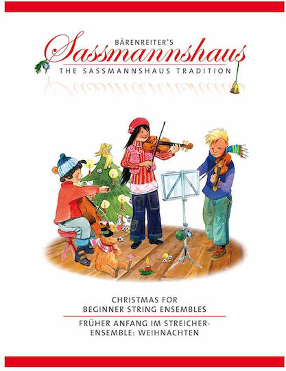 Barenreiter Sassmannshaus - Christmas For Beginner String Ensembles за Виола / Виолончело / Цигулка
