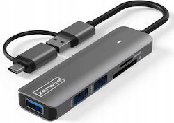 Zenwire USB-Hub 3 Anschlüsse (USB-A / USB-C) 9858234 Zenwire USB-Hub 3 Anschlüsse (USB-A / USB-C) 9858234