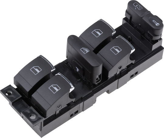 NTY Fensterheberschalter Auto für Seat Leon Volkswagen Golf / Passat 1998-2004 Schwarz