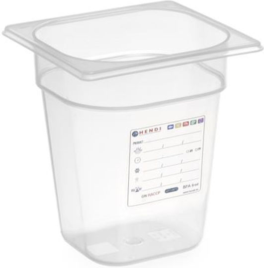 Hendi Polypropylene Gastronorm GN1/6 H200mm