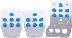 Autoline Racing Set de pedale Autoturism Universal Argintiu 3buc