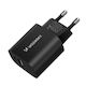 Wozinsky Charger Without Cable 20W Power Delivery / Quick Charge 2.0 Blacks (WGWCB)