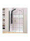 Karag Nero 6 Porta Shower Screen for Shower with Hinged Door 70x200cm Serigrafato Nero 5206836059181
