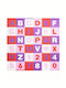Springos Bildungsbezogenes Kinder-Bodenpuzzle mit Buchstaben Pink-Lila 36 Teile