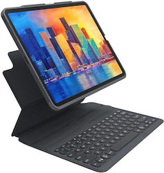 Zagg Pro Keys Flip Cover cu Tastatură Engleză SUA Negru Apple iPad Pro 12,9" (2021)