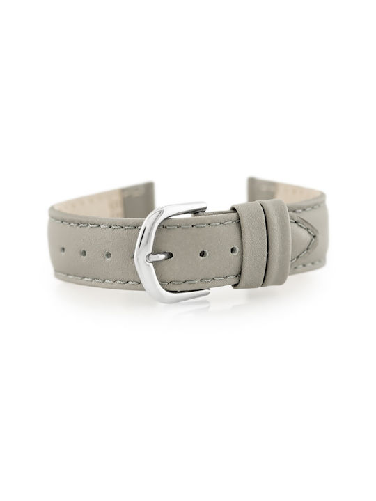 Bisset Leather Strap Gray 18mm