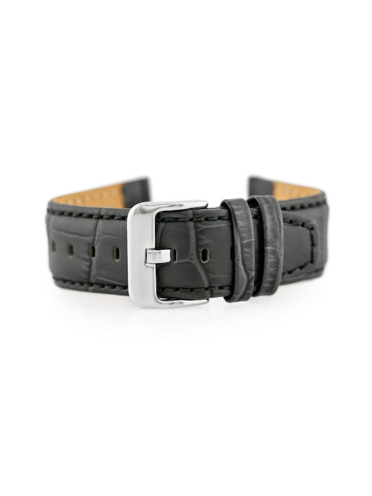 Bisset Leather Strap Gray 22mm