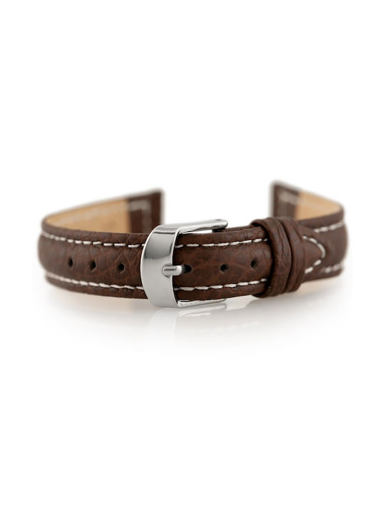 Pacific Leather Strap Brown 14mm