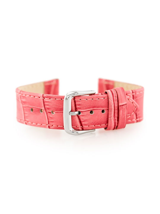 Pacific Leather Strap Pink 20mm