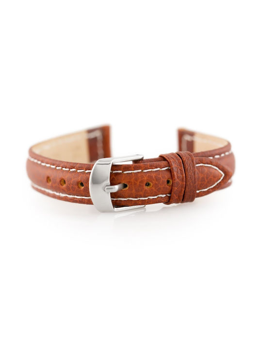 Pacific Leather Strap Brown 12mm