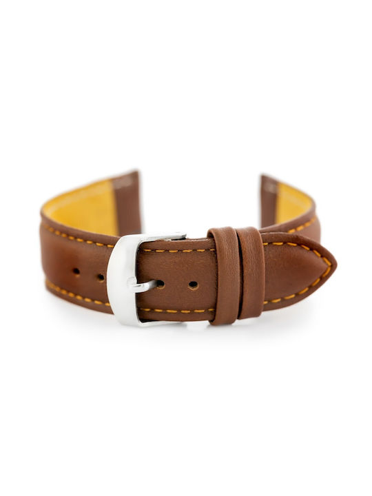 Pacific Leather Strap Brown 10mm