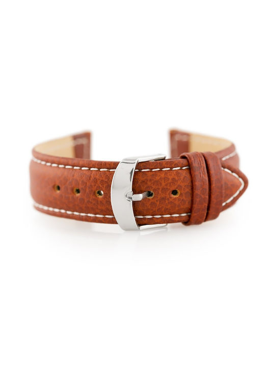 Pacific Leather Strap Brown 22mm