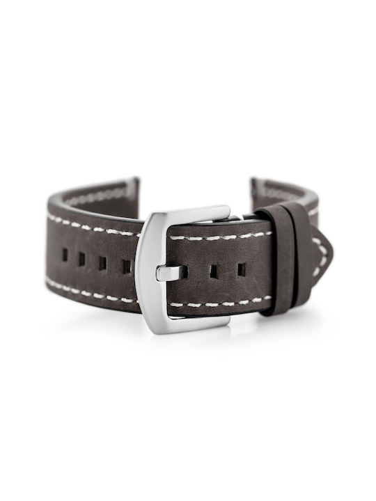 Pacific Leather Strap Gray 22mm