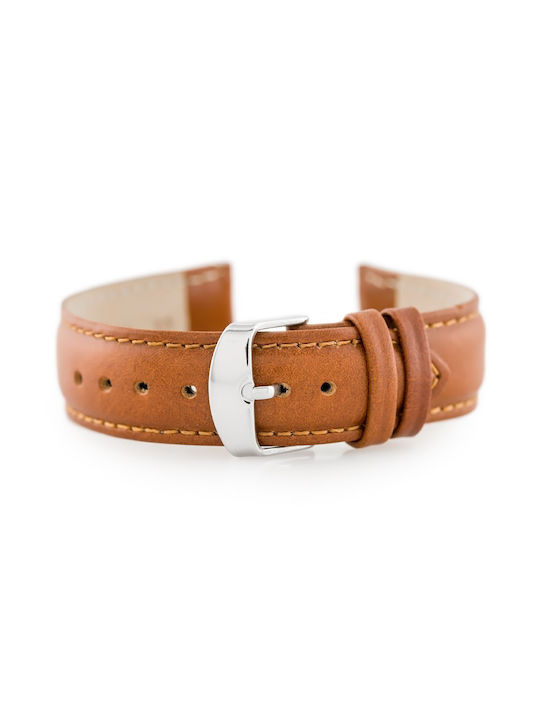 Pacific Leather Strap Brown 18mm