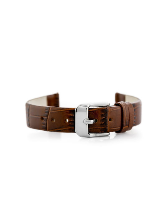 Pacific Leather Strap Brown 14mm