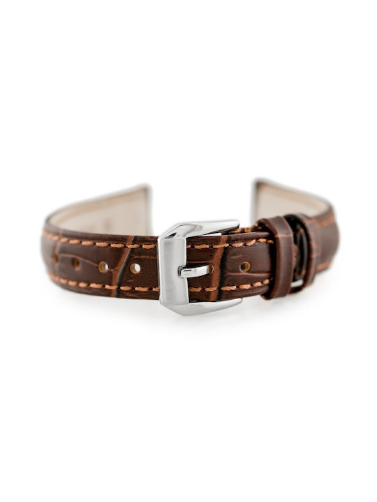 Pacific Leather Strap Brown 12mm