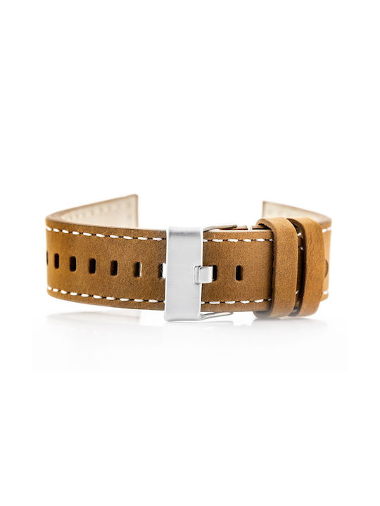 Pacific Leather Strap Brown 20mm