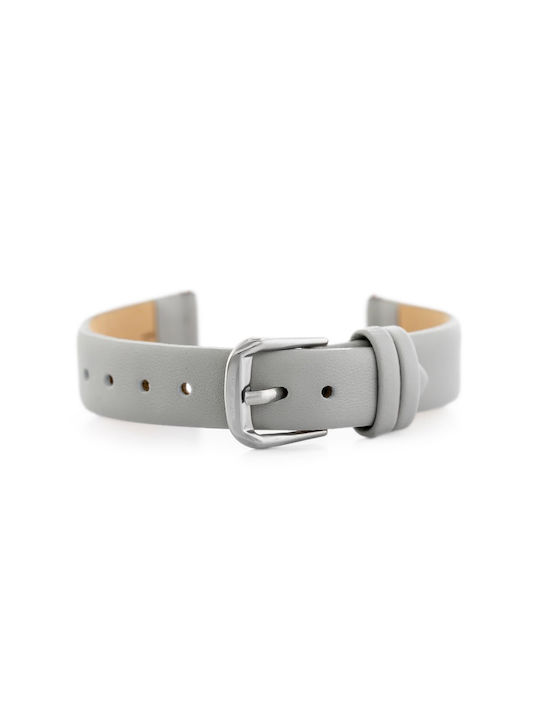 Pacific Leather Strap Gray 12mm