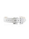 Pacific Leather Strap White 12mm