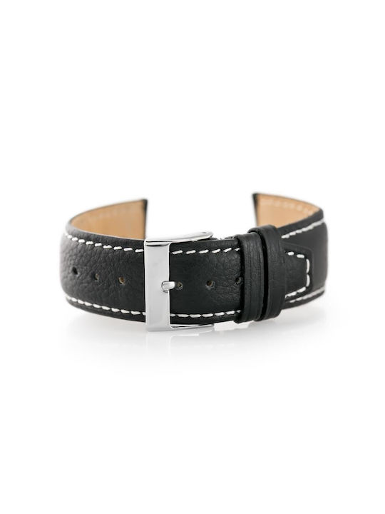 Pacific Leather Strap Black 24mm