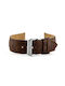 Pacific Leather Strap Brown 18mm