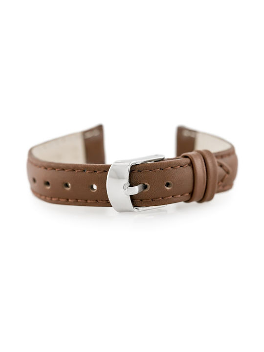 Pacific Leather Strap Brown 14mm