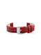 Pacific Leather Strap Red 12mm