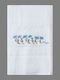 Silk Fashion Silk Fashion Facecloth Silk Flower 50x100cm White