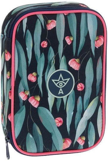 School Bag One Zipper On Two Levels Eucalyptus