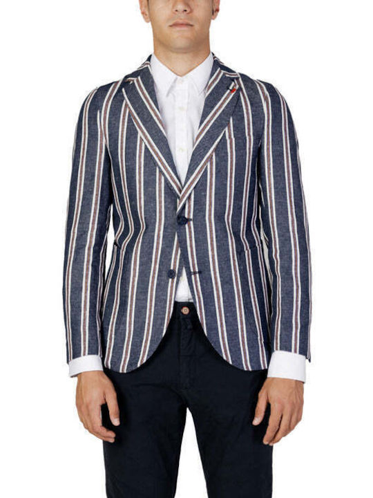 Mulish Men's Summer Suit Jacket Blue