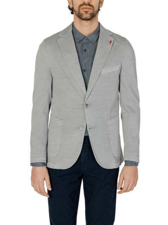 Mulish Men's Summer Suit Jacket Gray