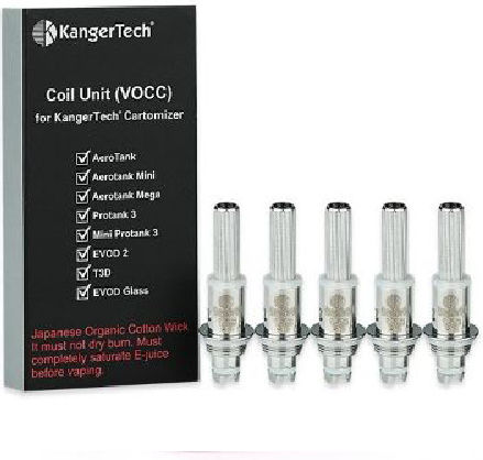 Bobine Kangertech Aerotank 1.8ω Rezistență Vocc 1.8 Ohm Pachet de 1