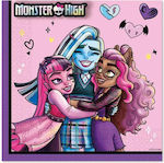 Χαρτοπετσέτες Φαγητού Monster High 20 Τεμ