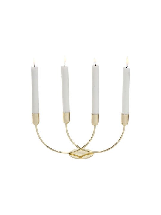 Boltze Candle Holder Metal 30x14x8cm 1pcs