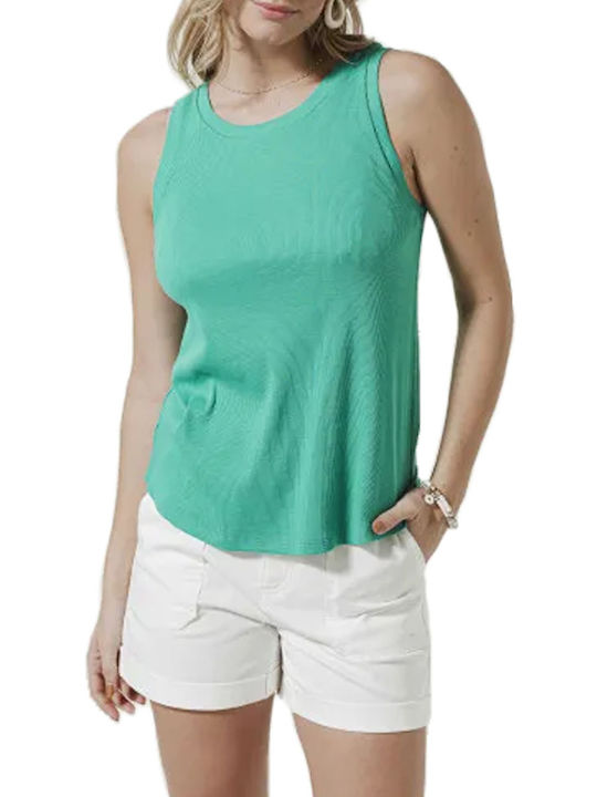 C'est Beau La Vie Damen Bluse Ärmellos Green