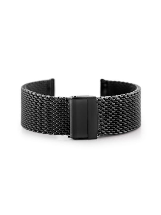 Pacific Metallic-Armband Schwarz 22mm