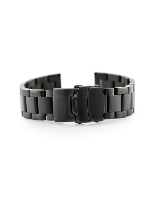 Pacific Metallic-Armband Schwarz 22mm