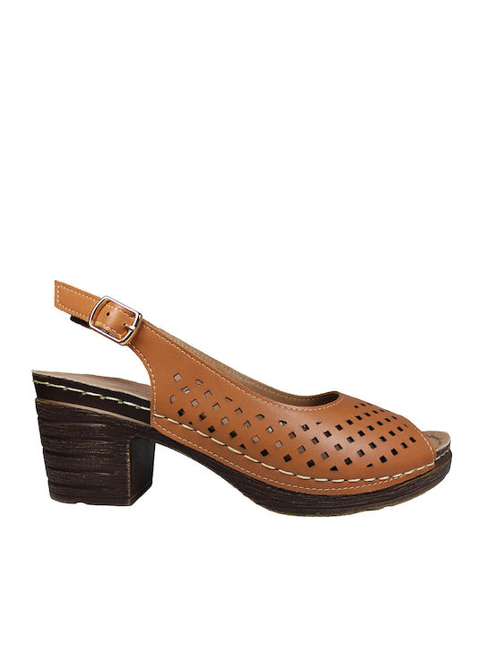 Blondie Sandalen Anatomisch Braun