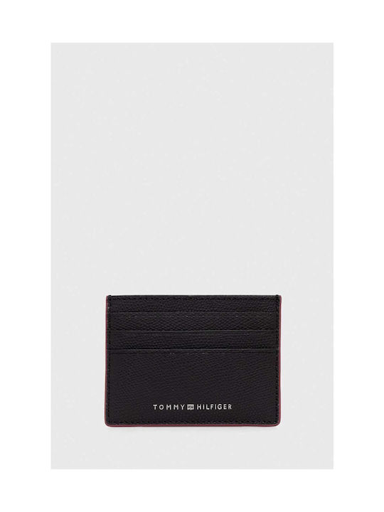 Tommy Hilfiger Men's Leather Card Wallet Black