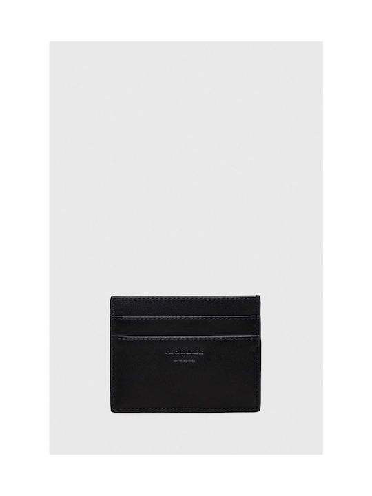 Abercrombie & Fitch Men's Leather Card Wallet Black