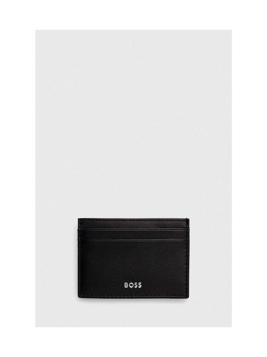 Hugo Boss Men's Leather Card Wallet Black