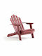 Outdoor-Sessel Hölzernes Rot 93x68x88εκ.