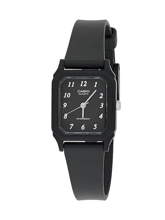 Casio Watch with Black Rubber Strap